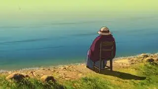 ASMR Howl's Moving Castle | Ocean waves and Relaxing Harp Music