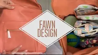 New Mini Fawn Design Diaper Bag in Coral
