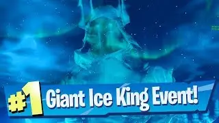 Giant Ice King (Ice Storm) Event Gameplay - Fortnite Battle Royale