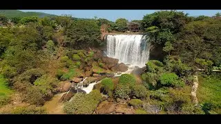 Elephant Falls Vietnamese and Lady Buddha DJI Flip at Linh An Pagoda