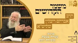 הרב אברהם ריבלין | משמר הקדושים |  עשרה בטבת ומכירת יוסף | ו' טבת תשפ