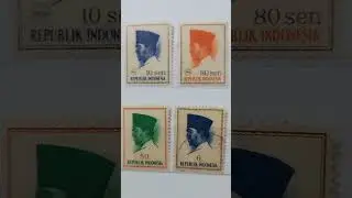 Stamps from Indonesia #coin #philately #shortsvideo #shorts