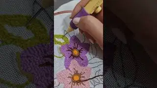 #shorts #punchneedle #punch #diy #flowers