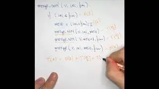 Merge Sort - Relação de recorrência