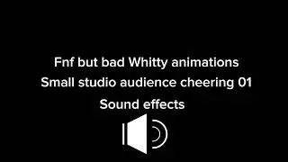 Fnf but bad Whitty animations small studio audience cheering 01 sound effects for @protoraylin 