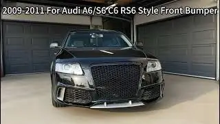 2009-2011 For Audi A6/S6 C6 RS6 Style Front Bumper#audituning #automobile #audi #audia6 #audis6