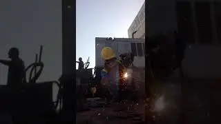 Welding the clamp for secondary pipe (GRP)...Paki SUBSCRIBE po sa channel ko a