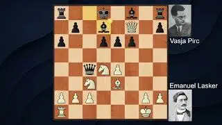 Emanuel Lasker  vs  Vasja Pirc. Moscu, 1935.
