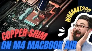 Copper Shim MOD on my M4 MacBook Air #diy  | Did I void the warranty?