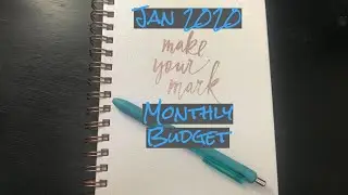 Budget with Me! January 2020 Plan