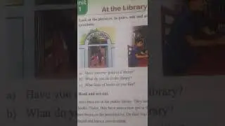 CLASS :5 (ENGLISH FOR TODAY) UNIT:1,PAGE:1(AT THE LIBRARY) 2026