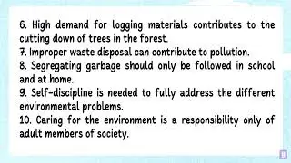 environmental true or false