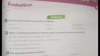 Livret d'activité/unité 4 ;Evaluation page 39