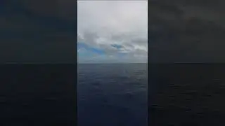 Cloudscape Voyage Hyperlapse Journey Sailing to the Bahamas - View Over the Sailboat