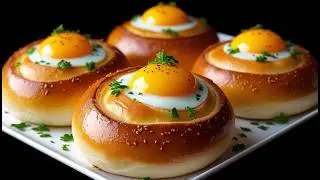Just pour eggs into bread – it will immediately amaze everyone! A new way to cook breakfast