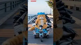 Kind Cat Cooks & Helps Others &ndash; AI Funny Moments! #FunnyCat #AIVideo #KindCat #CookingCat #FunnyAI