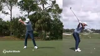 Dustin Johnson SUPER Slow-Mo Swing with SIM Driver | TaylorMade Golf