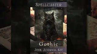 Spellcaster Gothic Junk Journal Kit with Ephemera  #junkjournal #digitalpaper