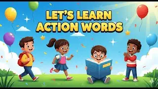 Learn Action Words for Kids | Walking, Running, Jumping, Eating & More | Fun Learning Video