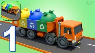 Garbage Driver - Gameplay Walkthrough Part 1 - City Cleanup Truck Driver (iOS, Android)