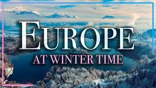 Silent Europe ❄️ Winter Cities in Day & Night | Relaxing Cinematic Drone Film