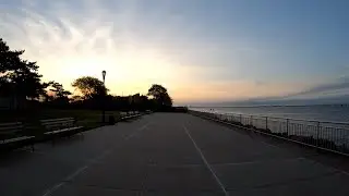 ⁴ᴷ⁶⁰ Walking NYC : Sunrise Walk from Sheepshead Bay to Manhattan Beach and Brighton Beach, Brooklyn
