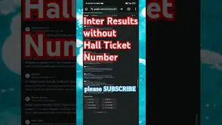 how to know the inter results without hall ticket number/#solutionsforsuccess1