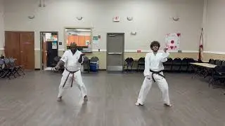 SHORIN RYU KARATE KYOSHI FERGUSON 8TH BLK BELT & ALEX PERFORM KATAS NAIHANCHI SHODAN, NIDAN, SANDAN