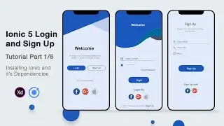 Ionic 5 Login and Sign Up Tutorial part 1