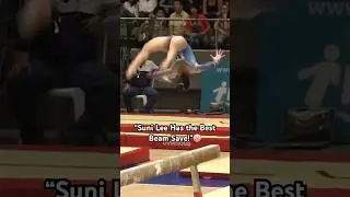 HOW did she do THAT😳#gymnast #crazy #fails #fitness #shorts #olympics