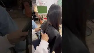 Smoothening step by step😍| long hair