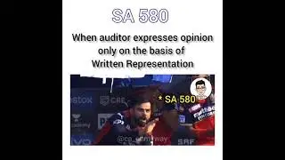 SA 580 - Written Representation | CA AUDIT | CA MEMES CA LIFE