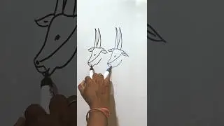 bull easy drawing #youtubeshorts #shorts #ytshort #art