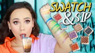 ODENS EYE JEWEL SHINE EYESHADOWS!! SWATCH & SIP
