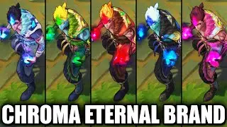 All Eternal Dragon Brand Chroma Skins Spotlight (League of Legends)