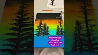 Networking Paint & Sip #networking #painting #paintandsip #art #makingart #artideas