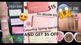🌹🌝 ColourPop Spring Specials 🌴🌸 (Swatches from CP Instagram Story)