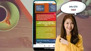Info GTK Sudah VALID Periode Juli-Desember 2022