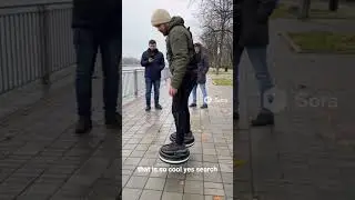 DRONE WALKER.Two platforms, counter-rotating fans.First public test &mdash; no accidents this time.#ai