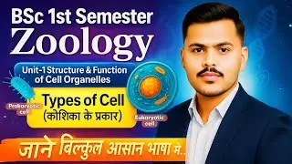 Zoology BSc 1st Semester|Types of Cell (कोशिका के प्रकार) in Hindi|Prokaryotic & Eukaryotic Cell