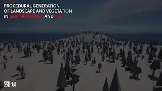 Procedural generation of landscape and vegetation in Houdini and UE5