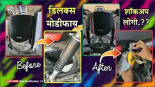 Hero hf deluxe modify 🔥❤️|| hero hf Deluxe visor modifyhero hf shoukup Ferrari logo modifiy#ferrari