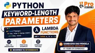 Python Keyword Arguments (kwargs) & Lambda Functions | Python Functions Tutorial for Beginners