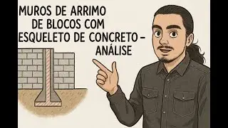 Muros de arrimo de blocos com esqueleto de concreto - Análise - Engenheiro Estrutural