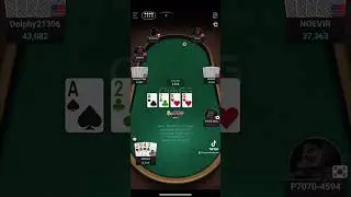 2 gut shots! #poker #shorts