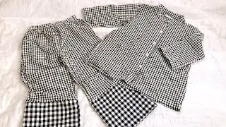 upcycle Pajama Set! me made may パジャマをリメイクしました☺︎ #sewing #diy #fabricscraps