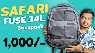 Safari 34L Backpack Review 🔥 Best Backpack Under 1000/-