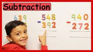 Subtraction | Column method | Place value | Units Tens Hundreds | Maths with Nile