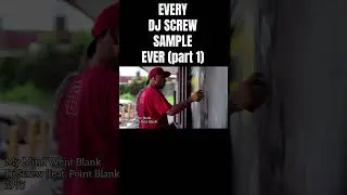 Every DJ Screw Sample Ever (Video Link Above) #EverySample #DjScrew #Texas #HipHop #Rap #Samples
