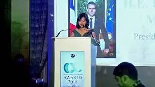 SPECIAL AWARD TO EMMANUEL MACRON AT CLIMATE CONTROL AWARDS 2018, DUBAI